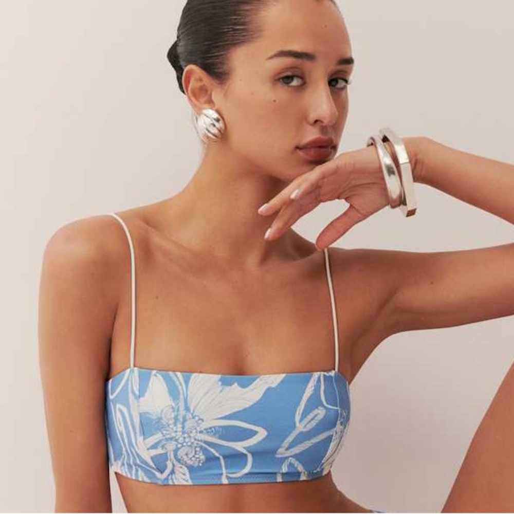 NWT Reformation Monaco Bikini Top in Cozumel size large